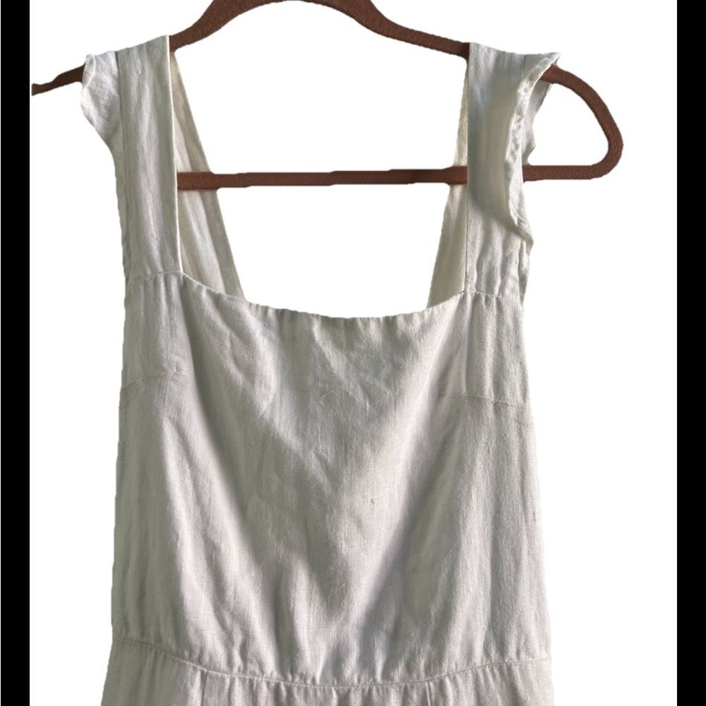 Reformation White Square Neck Sleeveless Maxi Dress Size 2 Bridal - Picture 2 of 7